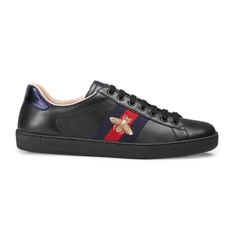 gucci aces black wolf|gucci ace tennis shoes.